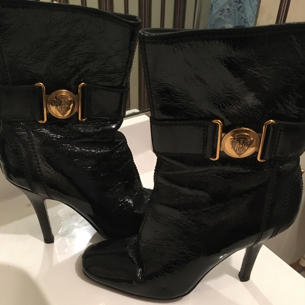 Gucci Patent leather boots